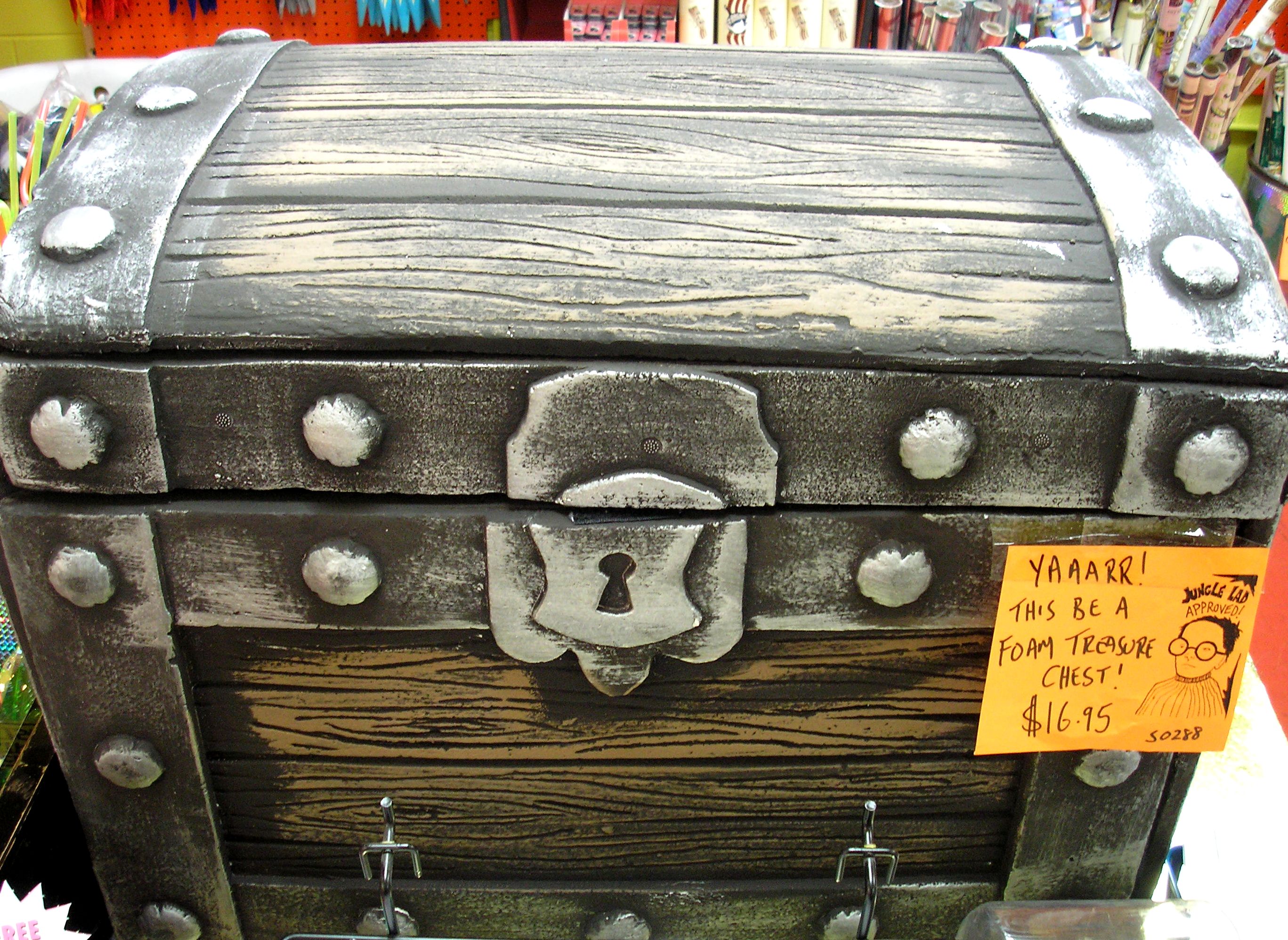 large foam treasure chest Archie McPhee Seattle Store Toys, Gifts